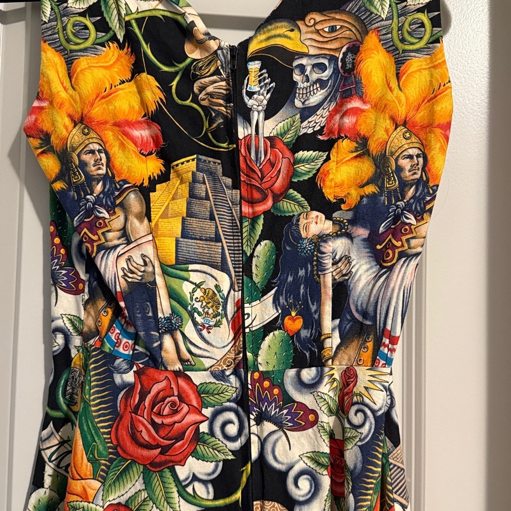 Mexican rockabilly dress - Picture 4 of 4